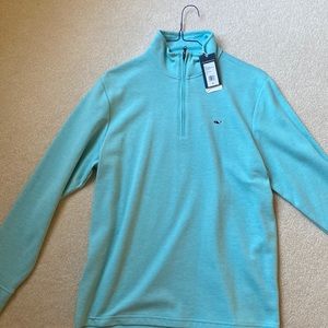 Vineyard Vines Blue Heather Quarter Zip